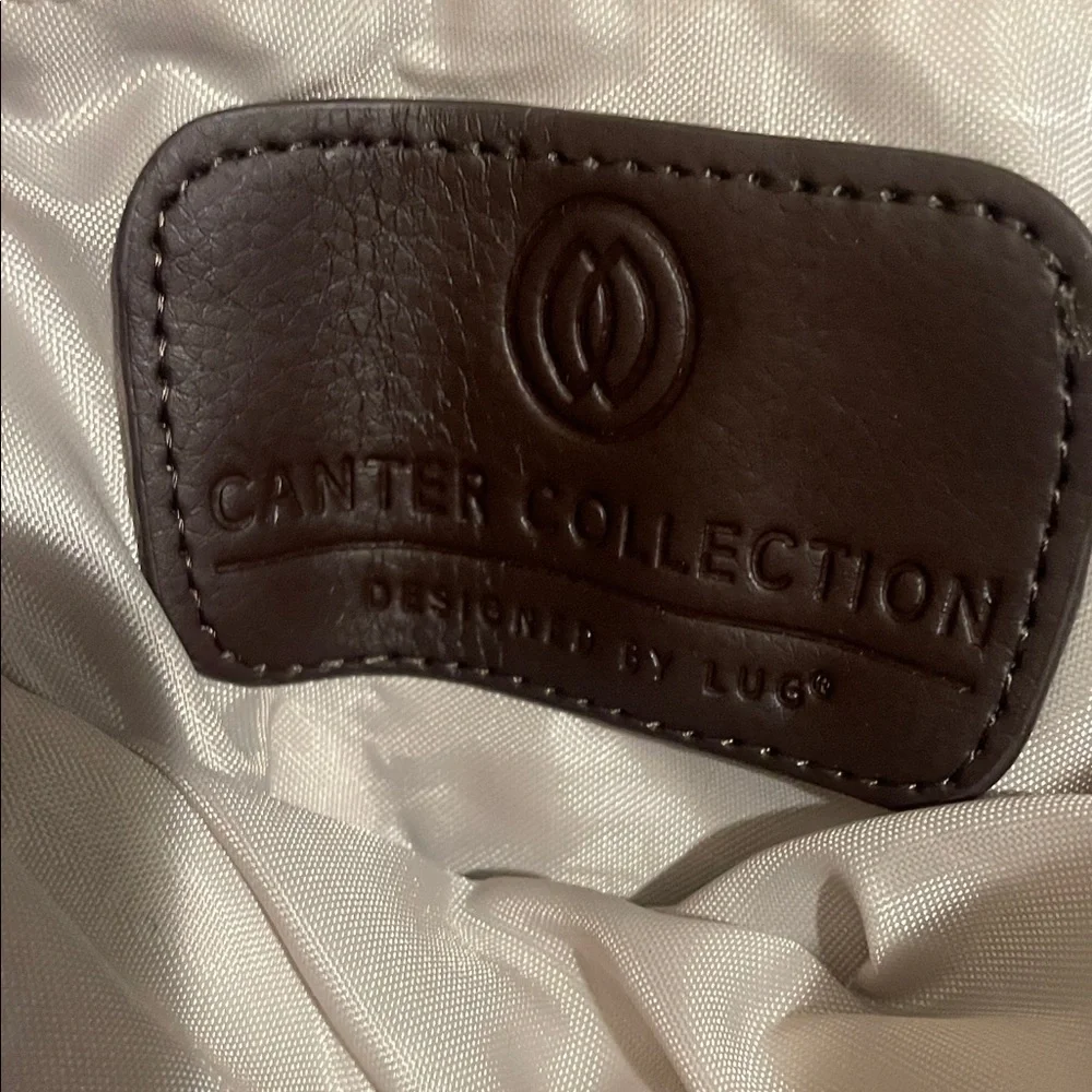 Lug Canter collection Quilted Derby-walnut color dawstring Backpack NWT